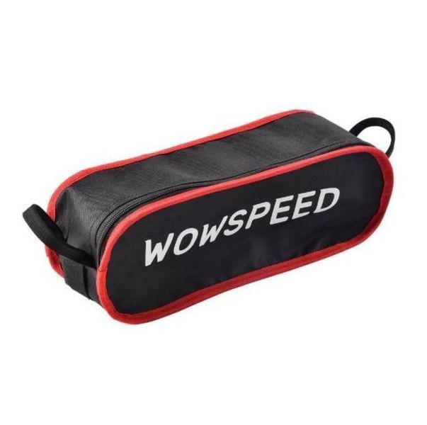 Розкладне туристичне крісло WOWSPEED 50 х 50 х 80 см Чорний з червоним 213569 фото