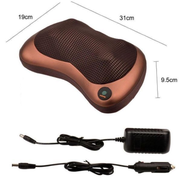 Масажна подушка для шиї автомобільна Car and Home Massage Pillow 258965 фото
